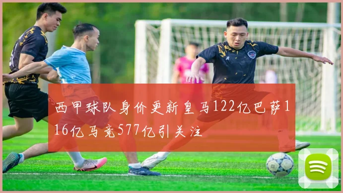 西甲球队身价更新皇马122亿巴萨116亿马竞577亿引关注